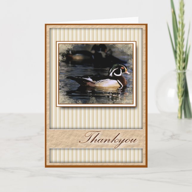 Carte de voeux Thankyou Duck (Devant)