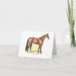 Carte de voeux Thoroughbred