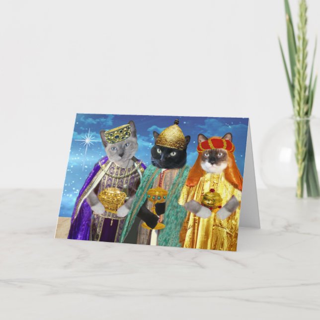 Carte de voeux Three Kings Kittens (Devant)