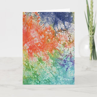 Carte de vœux Tie Dye