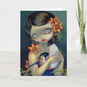 Carte de voeux "Tiger Lily, Tiger Nautilus"