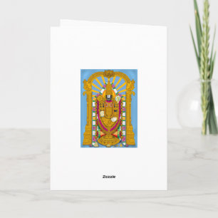 Carte de vœux Tirupati Balaji, décoration intérieu