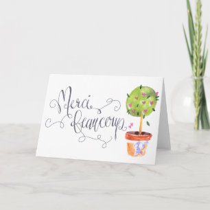 Carte de voeux Topiary de Merci Beaucoup Heart