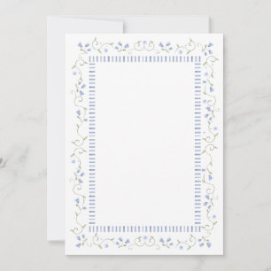 Carte de vœux Traditionnelle Bleue