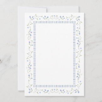 Carte de vœux Traditionnelle Bleue