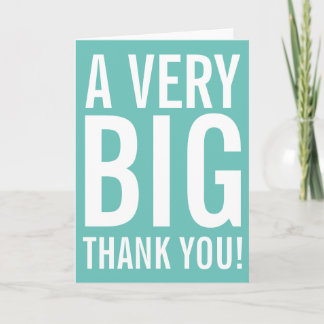 Carte de voeux très grand Merci