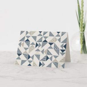 carte de voeux triangles moderne