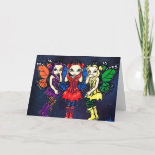 Carte de voeux "Trois Féeries sages"