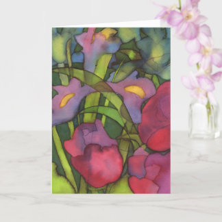 Carte de voeux Tulips & Irises