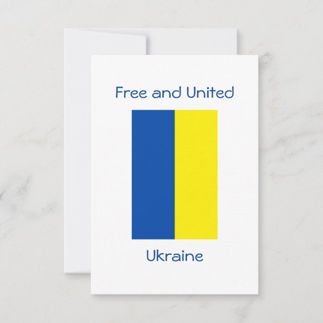 Carte de voeux Ukraine libre (Devant)