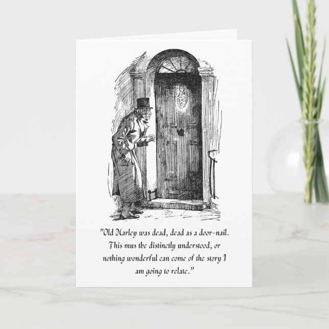 Carte de vœux Un chant de Noël (Devant)