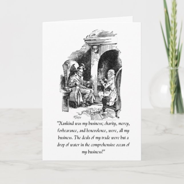 Carte de vœux Un chant de Noël (Devant)