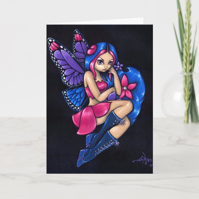 Carte de voeux "Un peu timide" (Devant)