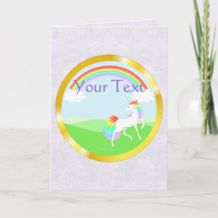 Carte de voeux Unicorn