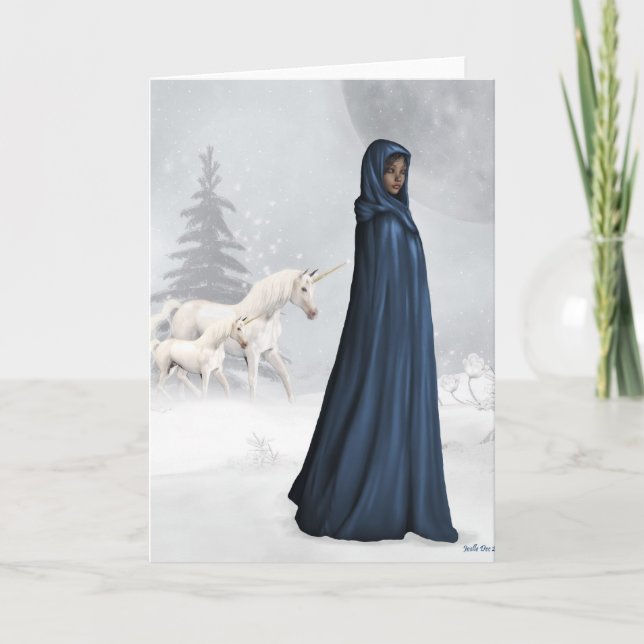 Carte de voeux Unicorn Keeper (Devant)