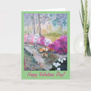 Carte de voeux Valentine de la famille Shelty