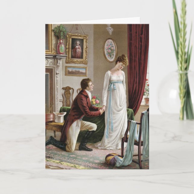 Carte de voeux Valentine vintage (Devant)