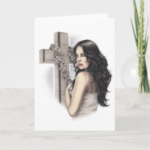 Carte de voeux Vampire Sinner impardonnable