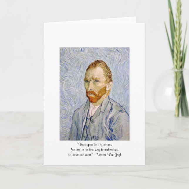 Carte de voeux Van Gogh "Amour De La Nature" (Devant)