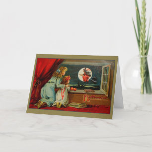 Carte de voeux Victorian Halloween Witch
