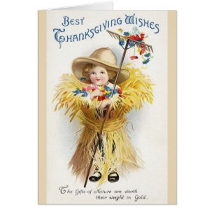 Carte de voeux Victorian Thanksgiving