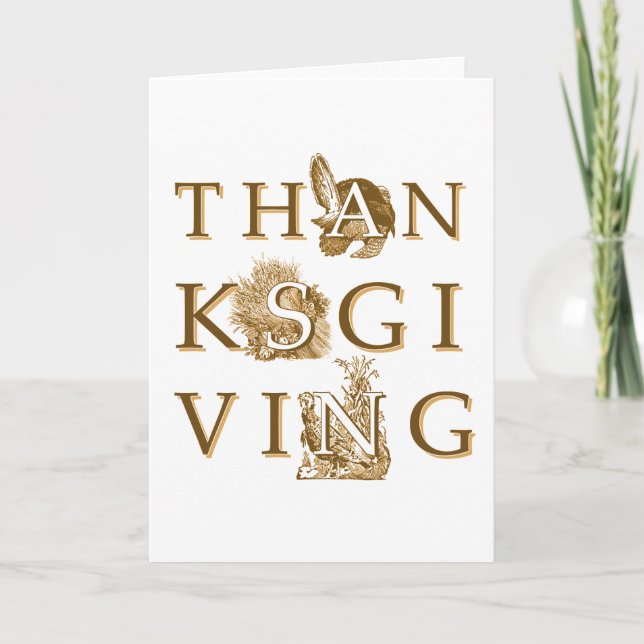 Carte de voeux Victorian Thanksgiving (Devant)