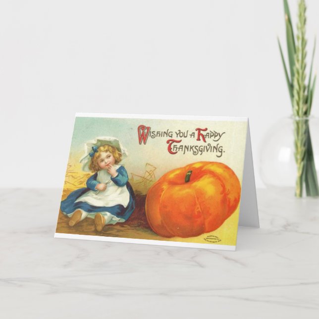 Carte de voeux Victorian Thanksgiving (Devant)