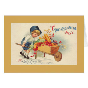 Carte de voeux Victorian Thanksgiving