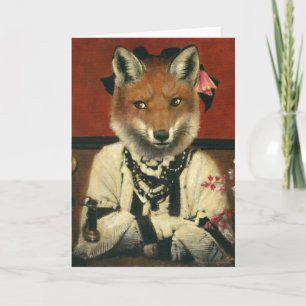 Carte de voeux Victorian Vintage Vixen