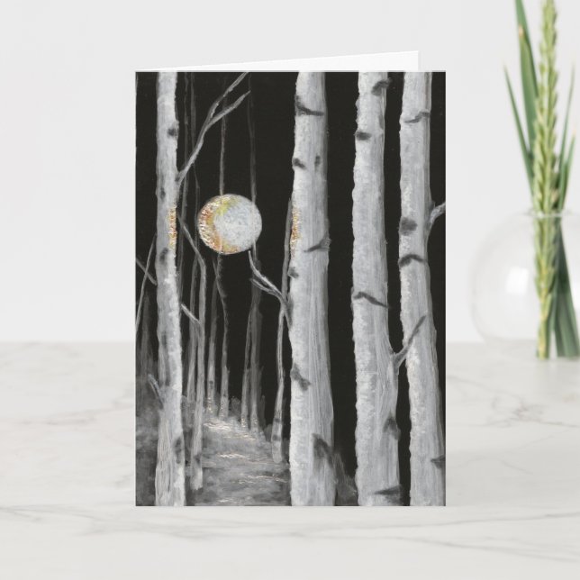 Carte de voeux vide de l'arbre (Devant)