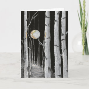 Carte de voeux vide de l'arbre