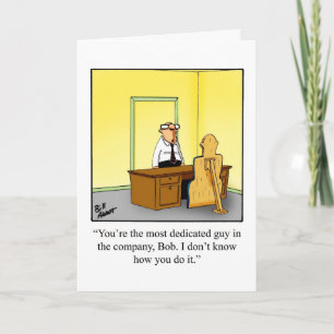 Carte de voeux vide Humor Business Office