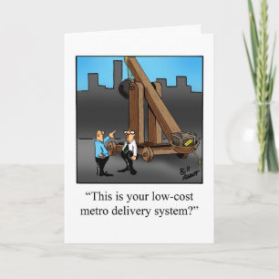 Carte de voeux vide Humor Business Office