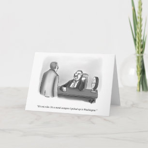 Carte de voeux vide humour politique amusant