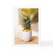 Carte de voeux vierge Abstraite à ananas