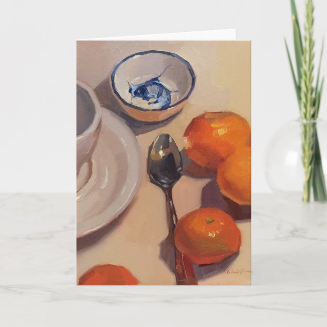 Carte de voeux vierge, art original par Sarah (Devant)