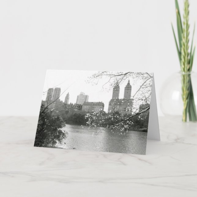 Carte de voeux vierge 'Automne à New York' (Devant)