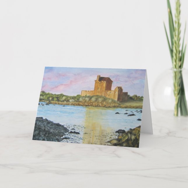 Carte de vœux vierge Château Irlandais (Devant)
