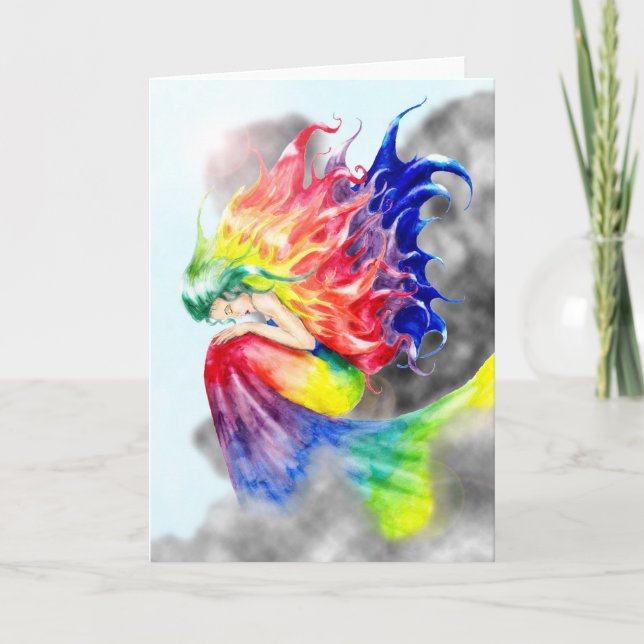 Carte de voeux vierge de "iris" (Devant)