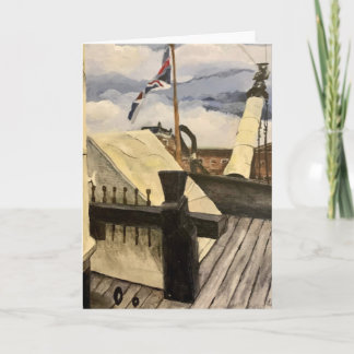 Carte de voeux vierge de navire HMS Victory
