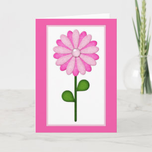Carte de voeux vierge de saison rose d2