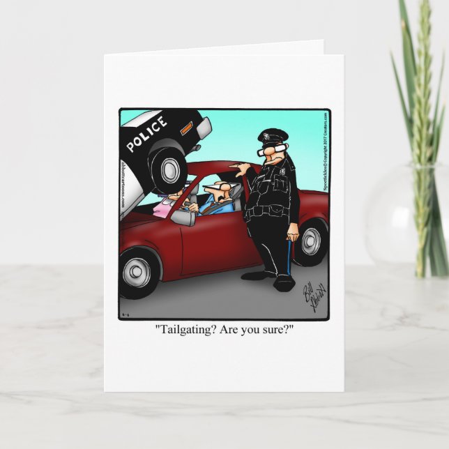 Carte de vœux vierge drôle sur l'humour du mariage (Devant)