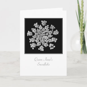 Carte de vœux vierge 'Flocon de neige de la Reine 