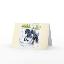Carte de voeux vierge "frisonne" w/envelope