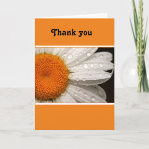 Carte de voeux vierge Merci Daisy Summer Daisy