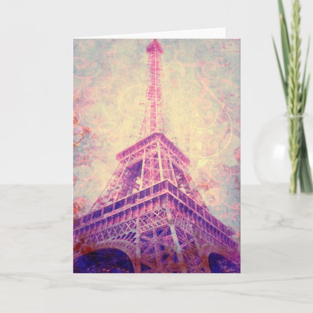 Carte de voeux vierge personnalisable d'art de (Devant)