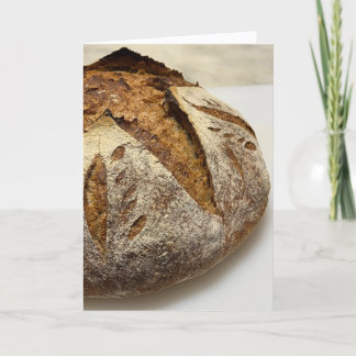 Carte de vœux vierge pour pain fait maison