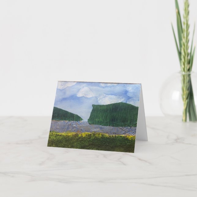 Carte de voeux vierge pour toute occasion (paysage (Devant)