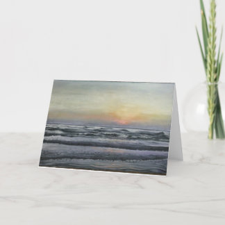 Carte de voeux vierge "South Padre sunrise"