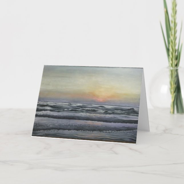 Carte de voeux vierge "South Padre sunrise" (Devant)